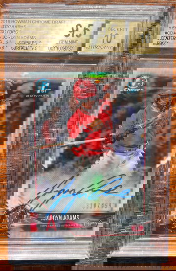 2018 Bowman Chrome Jordyn Adams Refractor Auto /499