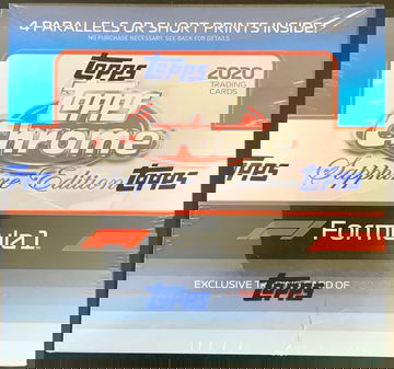 2020 Topps Chrome Formula 1 Sapphire Edition Factory Sealed Box
