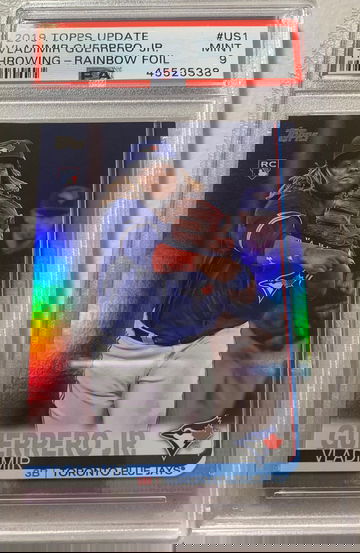 2019 Topps Update Vladimir Guerrero Jr. Rainbow Foil PSA 9