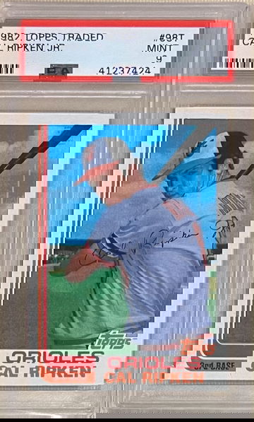 1982 Topps Traded #98T Cal Ripken Jr. PSA 9 rookie