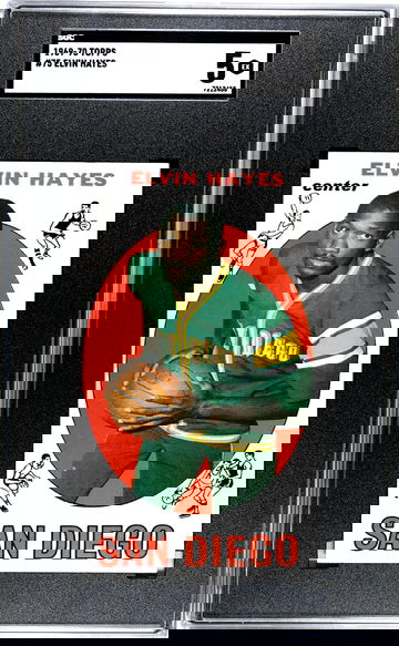 1969 Topps Basketball Elvin Hayes ROOKIE #75 SGC 5 EX