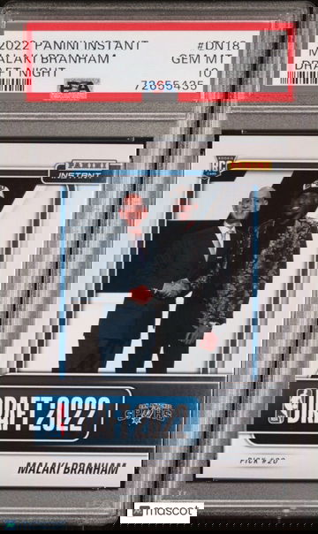 2022 PANINI INSTANT DRAFT NIGHT #18 MALAKI BRANHAM PSA GEM MINT 10