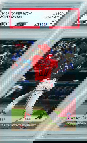 2018 Topps Now #692 Shohei Ohtani PSA 10 GEM MINT!