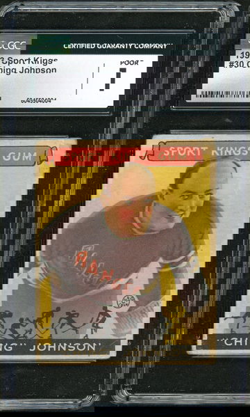 1933 Goudey Sport Kings #30 Ching Johnson CGC 1