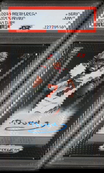 2024 Panini Prizm Deca Signature Bucky Irving #S-BIG RC Auto PSA 9