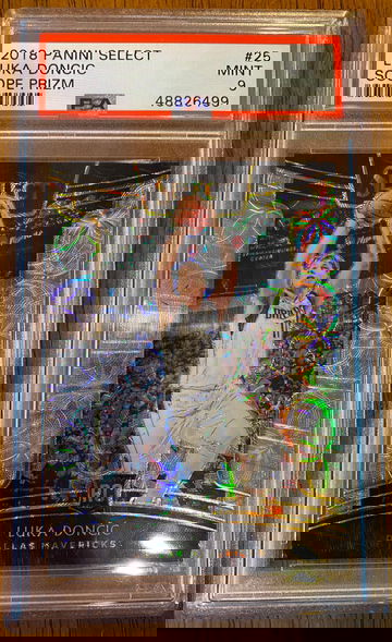 2018 Panini Select Luka Doncic Scope Prizm #53 PSA 9