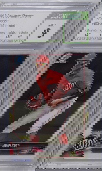 2018 Bowman Chrome Prospects #BCP52 Juan Soto CSG 9 Mint