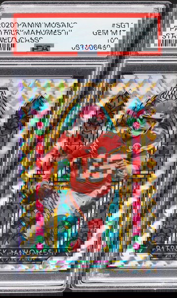 2020 Panini Mosaic Patrick Mahomes II Stained Glass PSA 10 Gem-Mint