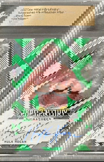 2022 Leaf Metal Pop Century Pre-Production Proof 1/1 Hulk ahogan Auto Signed Wrestling