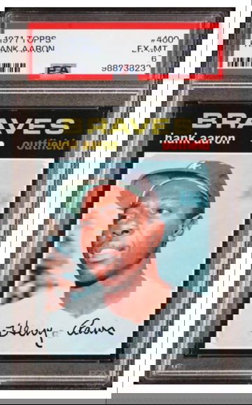 1971 Topps Hank Aaron #400 PSA 6.