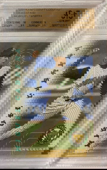 2001 Kane County Cougars Grandstand Miguel Cabrera 9.5