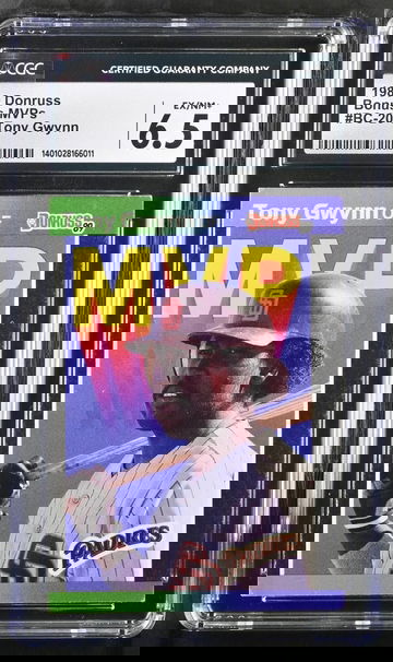 1989 Donruss Baseball's Best #BC-20 Tony Gwynn CGC 6.5 Padres HOF Legend