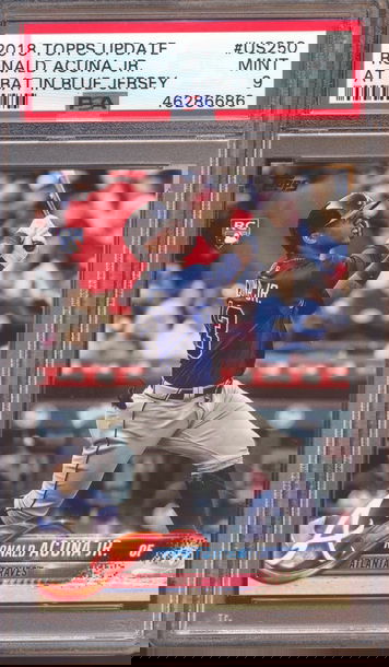 2018 Topps Update #US250 Ronald Acuna Jr 46286686 PSA 9