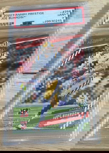 2020 Panini Prestige #258 Joe Burrow LSU RC Rookie PSA 9 MINT CIN Bengals