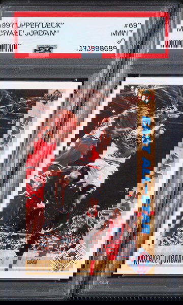 1991 Upper Deck East All-Star Michael Jordan #69 PSA 9