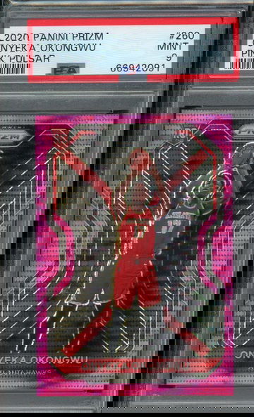 2020 Prizm Onyeka Okongwu Pink Pulsar /42 PSA 9 