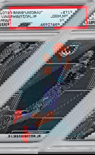 PJ Washington Jr. 2019 Panini Mosaic 213 Rookie Variation Jumping PSA 10 POP 1/1