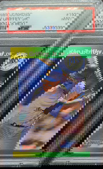 1989 Donruss Baseball's Best Ken Griffey Jr. #192 PSA 9 Mint Mariners