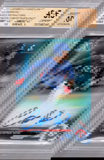 Christopher Seise 2017 Bowman Black Refractor Auto