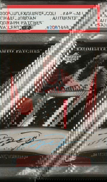 2005 MICHAEL JORDAN UD EXQUISITE COLLECTION AUTOGRAPH PATCHES PSA AUTHENTIC