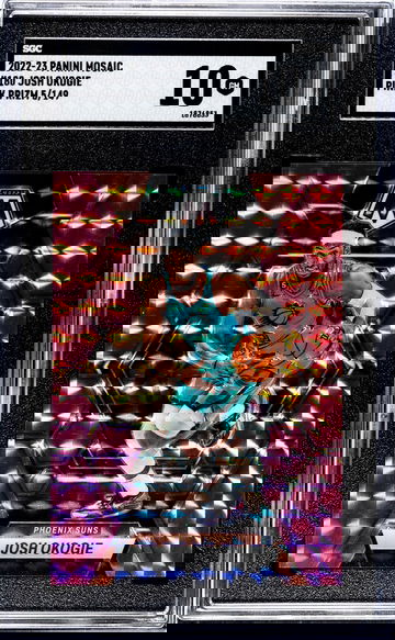 2022-23 Panini Mosaic Pink Prizm Josh Okogie #180 /149 SGC 10
