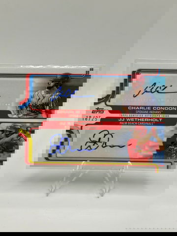 2025 Topps Pro Debut JJ Wetherholt & Charlie Condon Dual Auto /25