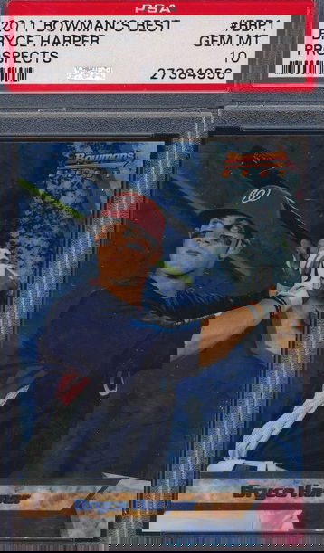 2011 Bowman's Best Prospects Bryce Harper RC PSA 10 GEM MT 4956