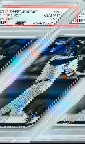 Eloy Jimenez 2019 Topps Chrome #202 Refractor Rookie PSA 10