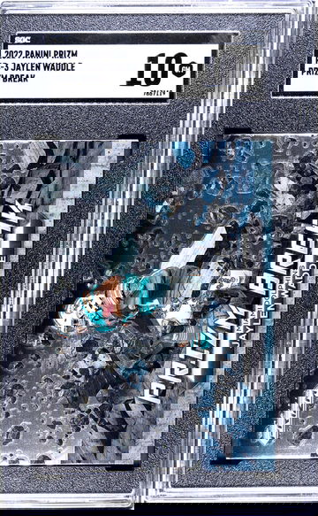 2022 Panini Prizm #PB-3 Jaylen Waddle Prizm Break SGC 10