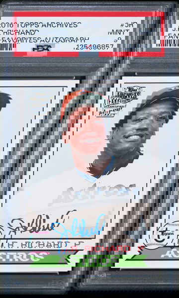 PSA Slab 2016 Topps Archives All Time Fan Favorites J.R. JR RICHARD Auto Astros MINT