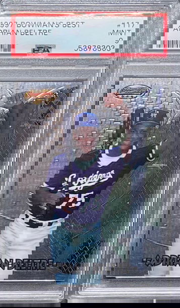 1997 Bowman’s Best Adrian Beltre Rookie PSA 9