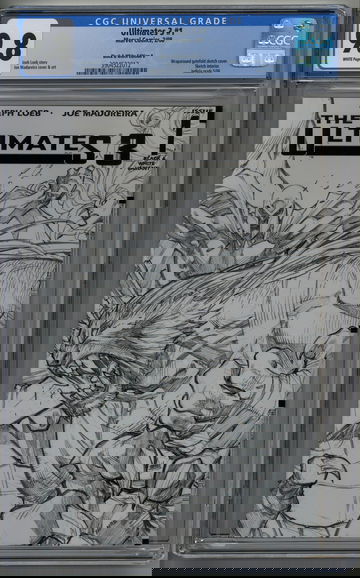 Ultimates 3 #1 CGC 9.8 Black & White Sketch Variant Magneto, Sabretooth & Mystique