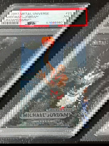 Michael Jordan Metal Championship PSA 7
