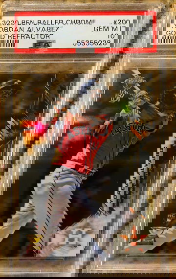 2020 Topps Chrome Ben Baller RC Yordan Alvarez Gold Refractor #23/50 PSA 10 Pop 4