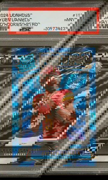 2024 Panini Donruss Rated Rookies Retro Jayden Daniels #11 RC PSA 9