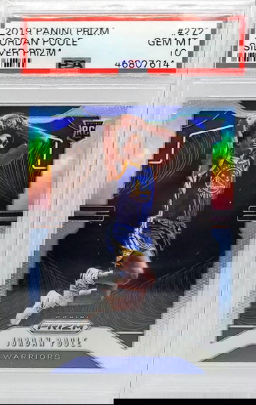 Jordan Poole Silver Prizm PSA 10