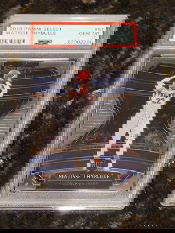 Matisse Thybulle 2019 20 Panini select concourse #97 76ers RC rookie PSA 10