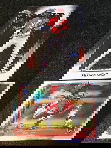 2025 Topps Chrome Update   Elly De La Cruz  Refractor & Night Terror SP  Reds