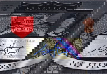 2007 Bowman Sterling Ian Stewart #BSP-IS Autograph Relic