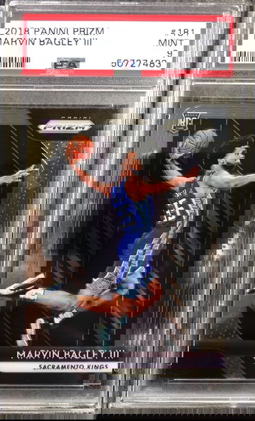 2018 Prizm Marvin Bagley #181 PSA 9 MINT