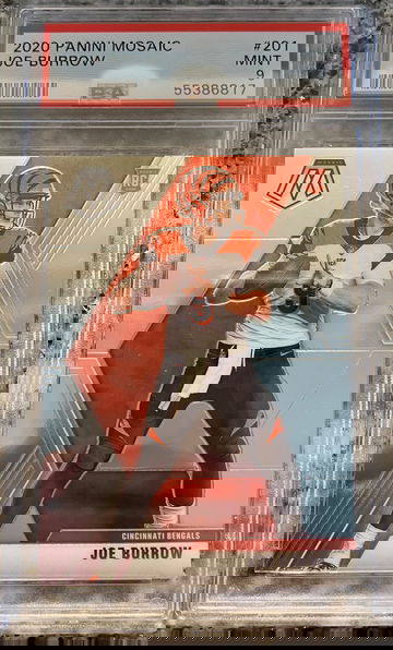 Joe Burrow 2020 Panini Mosaic Rookie PSA 9 Bengals 