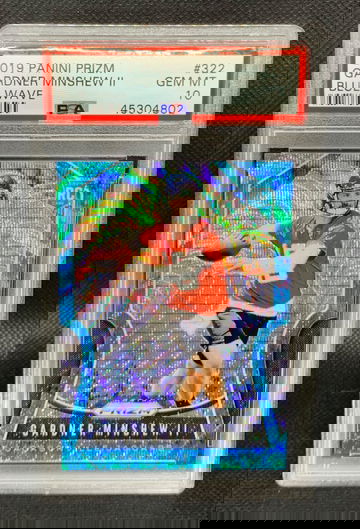 2019 Prizm Blue Wave /199  Gardner Minshew PSA 10 Gem Mint