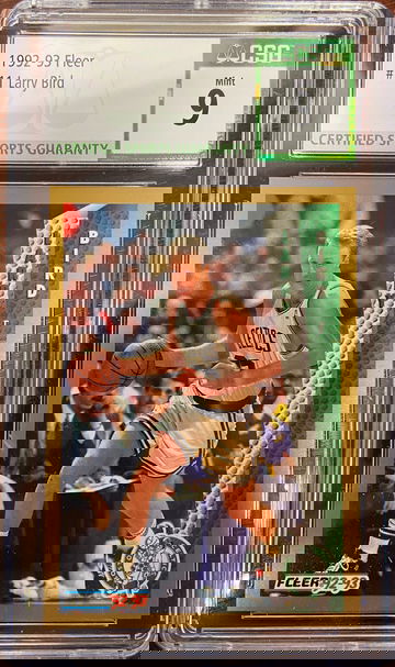 1992-93 Fleer Larry Bird #11 CSG 9 Mint Celtics