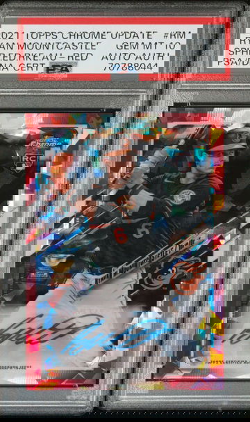 2021 TOPPS CHROME UPDATE SAPPHIRE EDITION RYAN MOUNTCASTLE ROOKIE AUTO RED SAPPHIRE PSA 10 #5/5!!