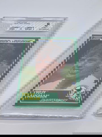 1989 Troy Aikman RC BGS 8