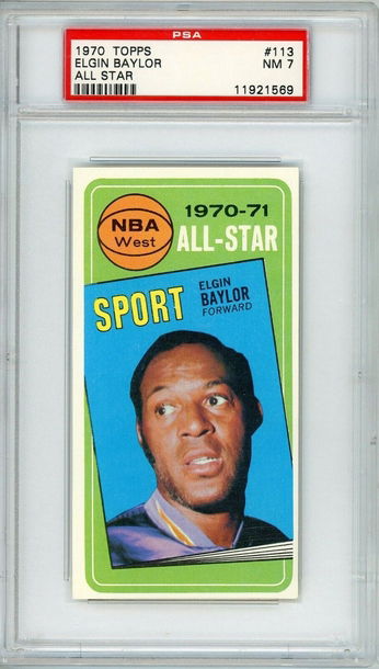 1970 Topps Elgin Baylor All-Star #113 PSA 7 P1346