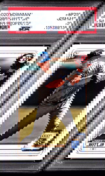 2020 Bowman Bobby Witt Jr. Paper 1st Prospect #BP25 PSA 10 