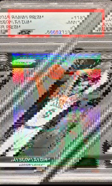 2018 Panini Prizm Jayson Tatum Silver Parallel *PSA 9 MINT* 2nd Yr.