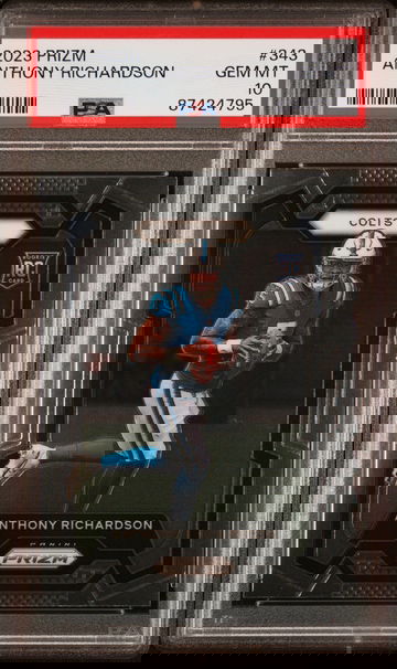 2023 PANINI PRIZM ANTHONY RICHARDSON #343 RC ROOKIE PSA 10