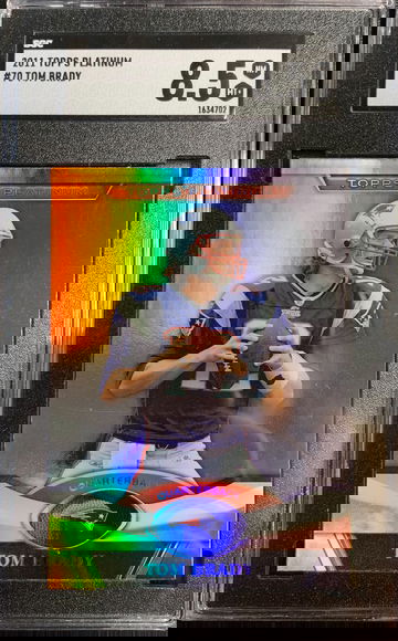 2011 Topps Platinum #70 Tom Brady SGC 8.5 